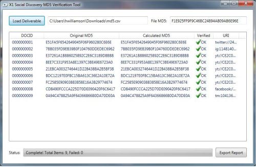 X1 Social Verification Tool